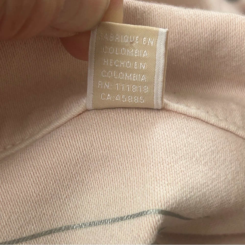 MICHAEL KORS Long Sleeve Large Pink Logo Hardware Stretch Denim Jacket Feminine - Picture 7 of 12